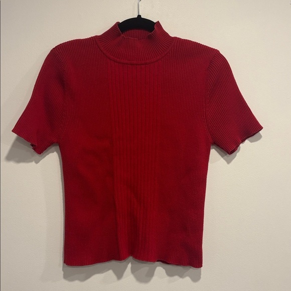 The Bay La Bae Vibrant Red Knit Top - Picture 1 of 9